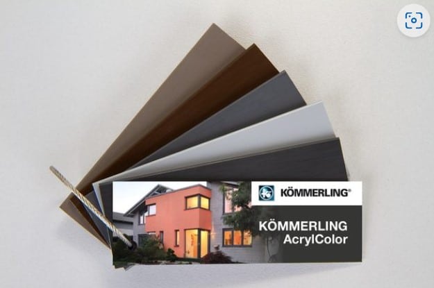 Okna Kömmerling 76 Acrylcolor — kolory i wykończenia