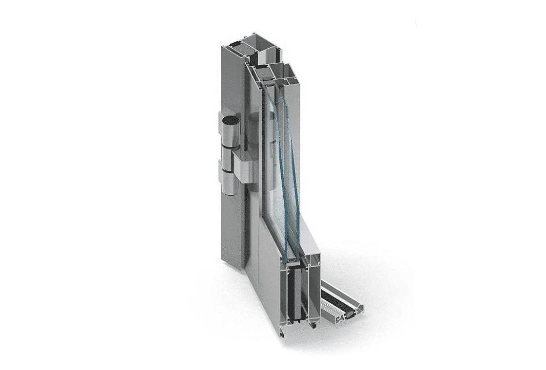 Aluminiowe drzwi wejściowe w systemie Aluprof MB-86 z przeszkleniem bocznym